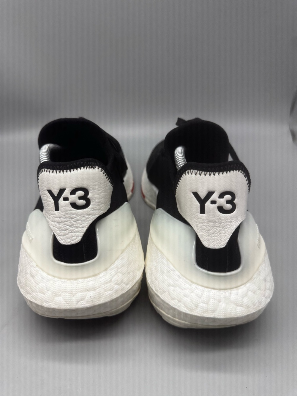 Size 12 - Adidas Y-3 UltraBoost 21 Black White Mens Shoes Low Top